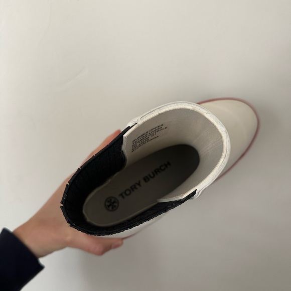 Tory Burch white and red rain boots - Picture 5 of 7